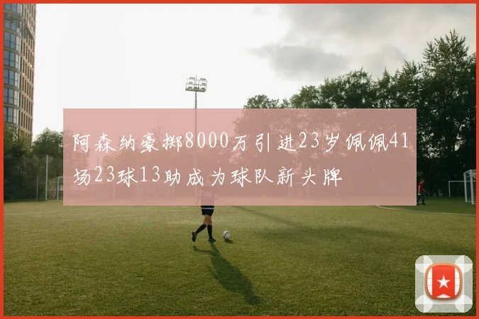 阿森纳豪掷8000万引进23岁佩佩41场23球13助成为球队新头牌